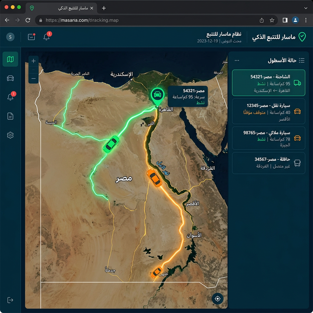 نظام الحوت للتتبع - لوحة التحكم